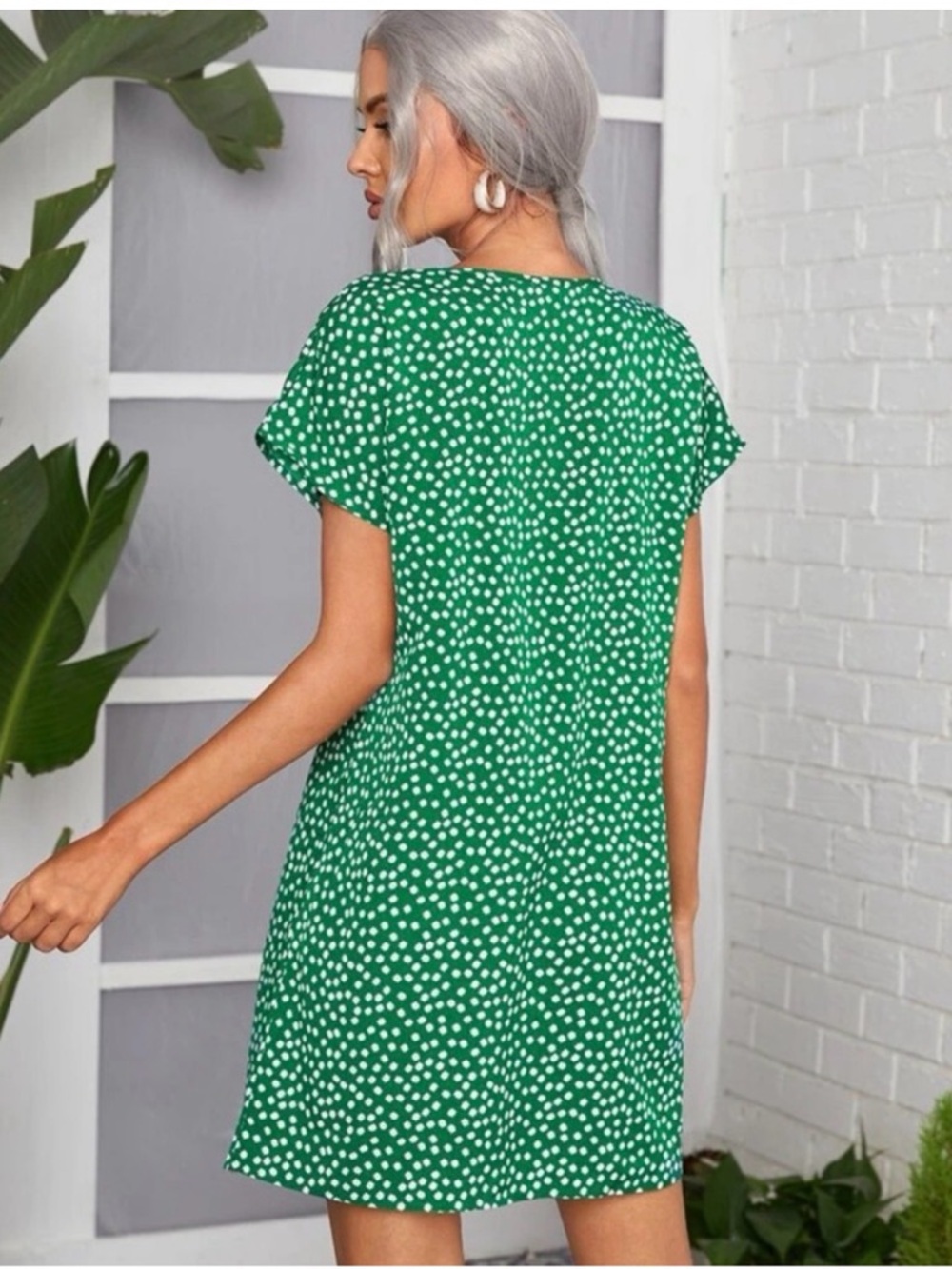 Floral Print Cute Spring Summer Dress - Picture 4 of 4